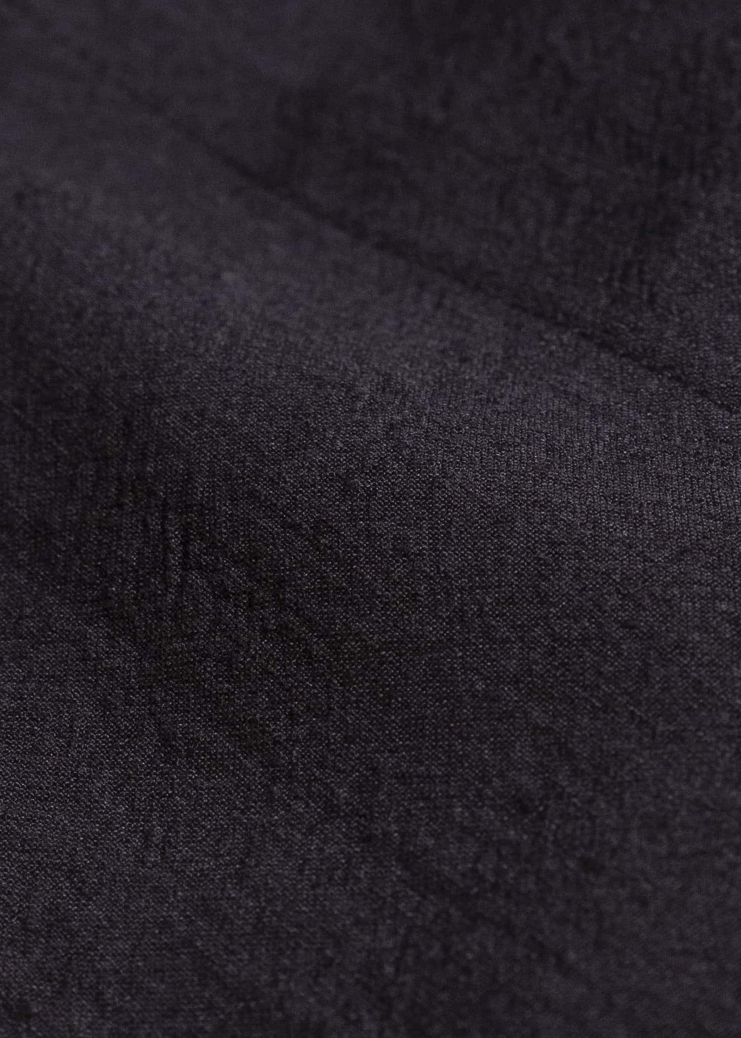 JAN-JAN VAN ESSCHE TUNIC#42 KIMONO COLLAR LOOSE FIT TUNIC WITH KNIFE PLEAT Linen Silk Shirting | Sumi Kuro