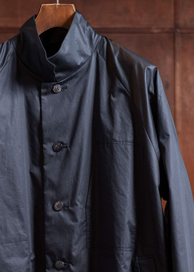 Jurgen Lehl Balmacaan Coat Black J0551FJM052