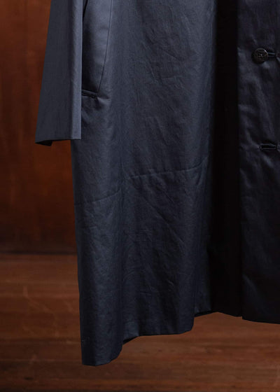 Jurgen Lehl Balmacaan Coat Black J0551FJM052