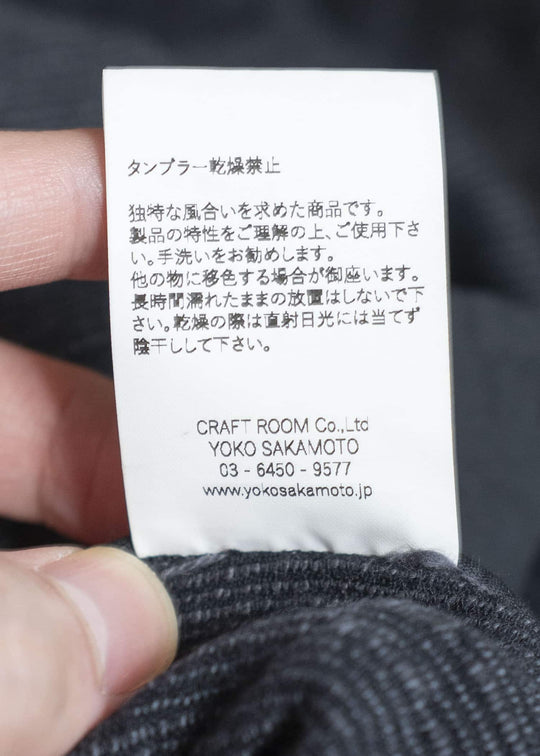 YOKO SAKAMOTO 22SS WEAVERS JUMP SUIT