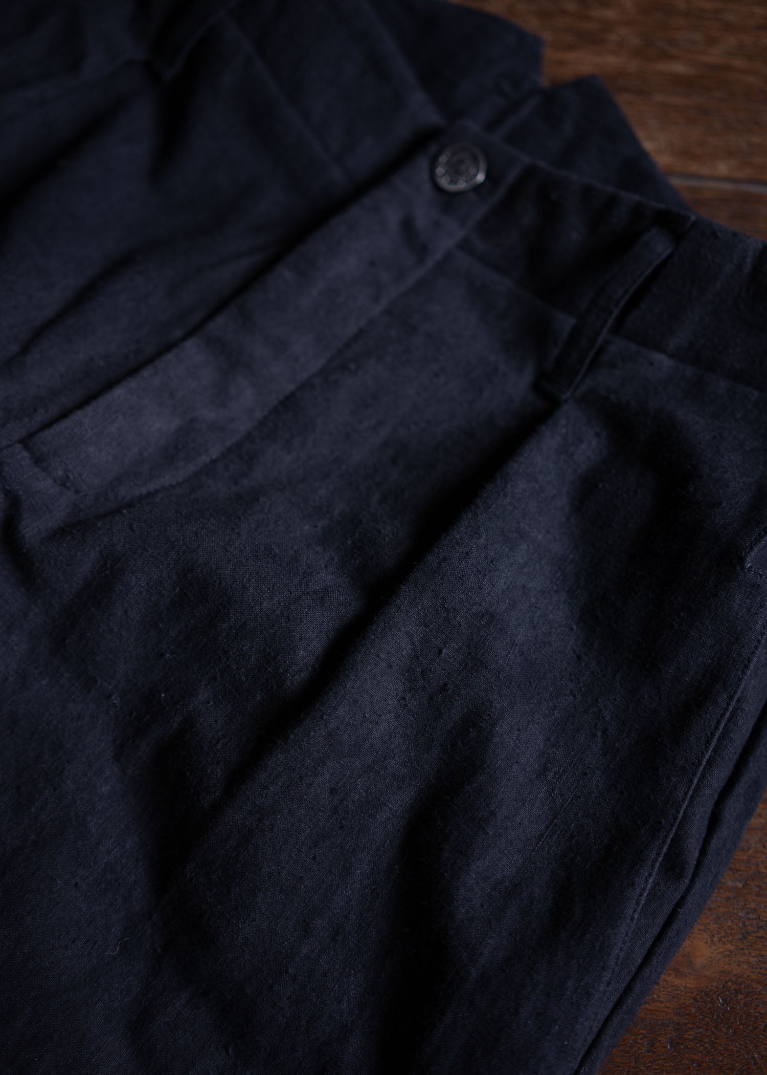 Professor.E E Pants Natural Dyed Black