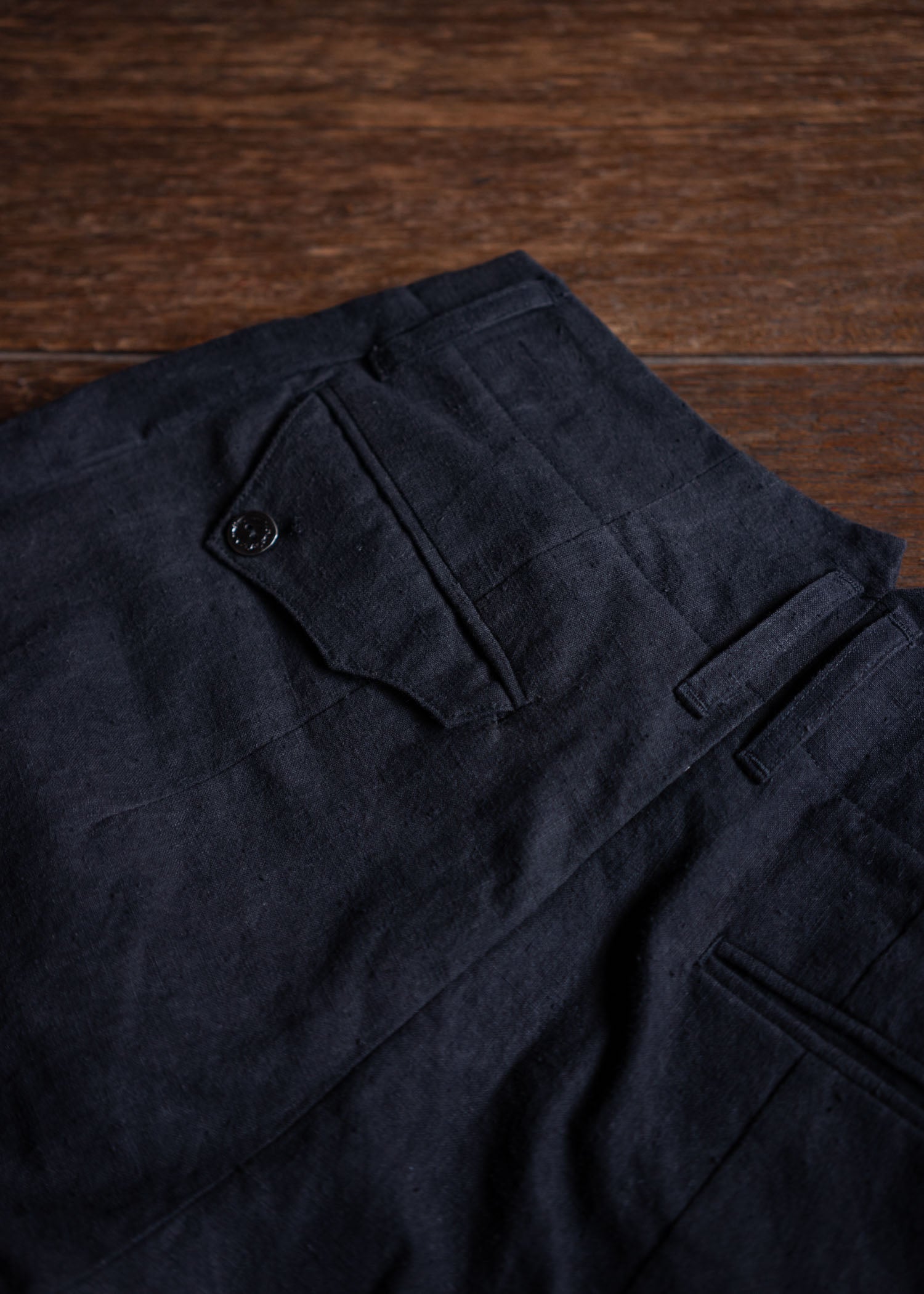 Professor.E E Pants Natural Dyed Black