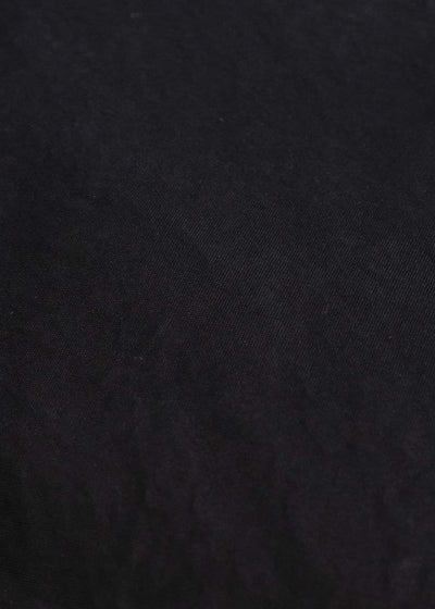 JAN-JAN VAN ESSCHE COAT#36 PADDED COAT WITH STANDING COLLAR, FULLY LINED Time Washed Canvas | Padded Deep Black