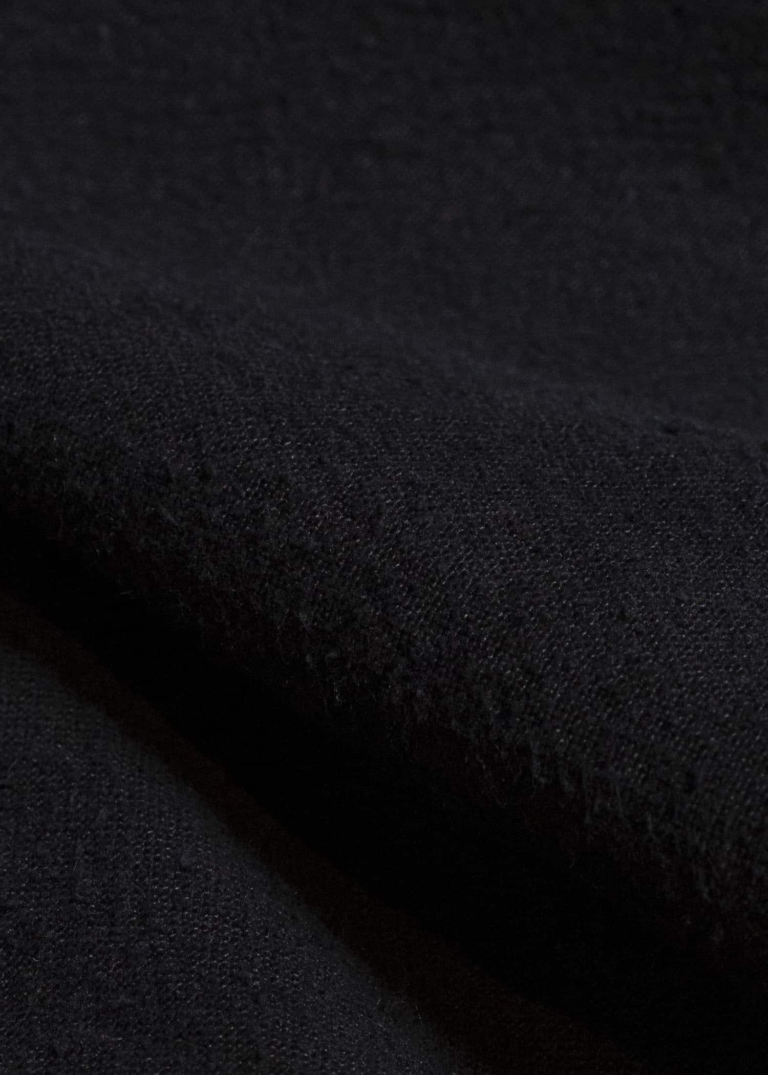 JAN-JAN VAN ESSCHE TROUSERS#94 TROUSERS WITH ELASTIC WAIST, PATCH POCKETS Hemp Se Nappy Cloth | Black