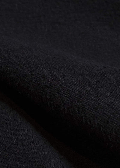 JAN-JAN VAN ESSCHE TROUSERS#94 TROUSERS WITH ELASTIC WAIST, PATCH POCKETS Hemp Se Nappy Cloth | Black