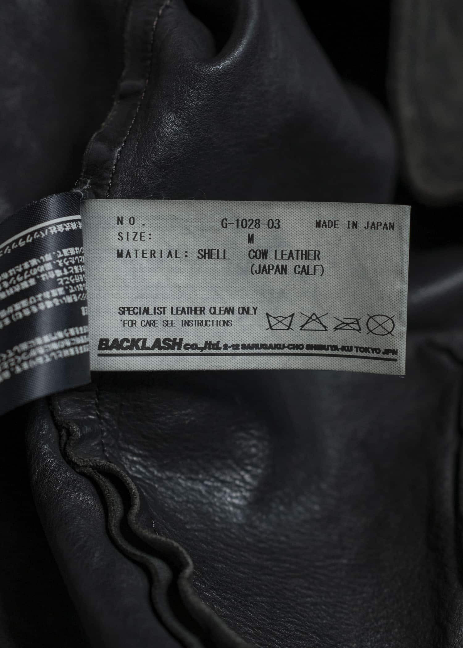 ISAMU KATAYAMA BACKLASH Japan Calf Suede Leather Jacket