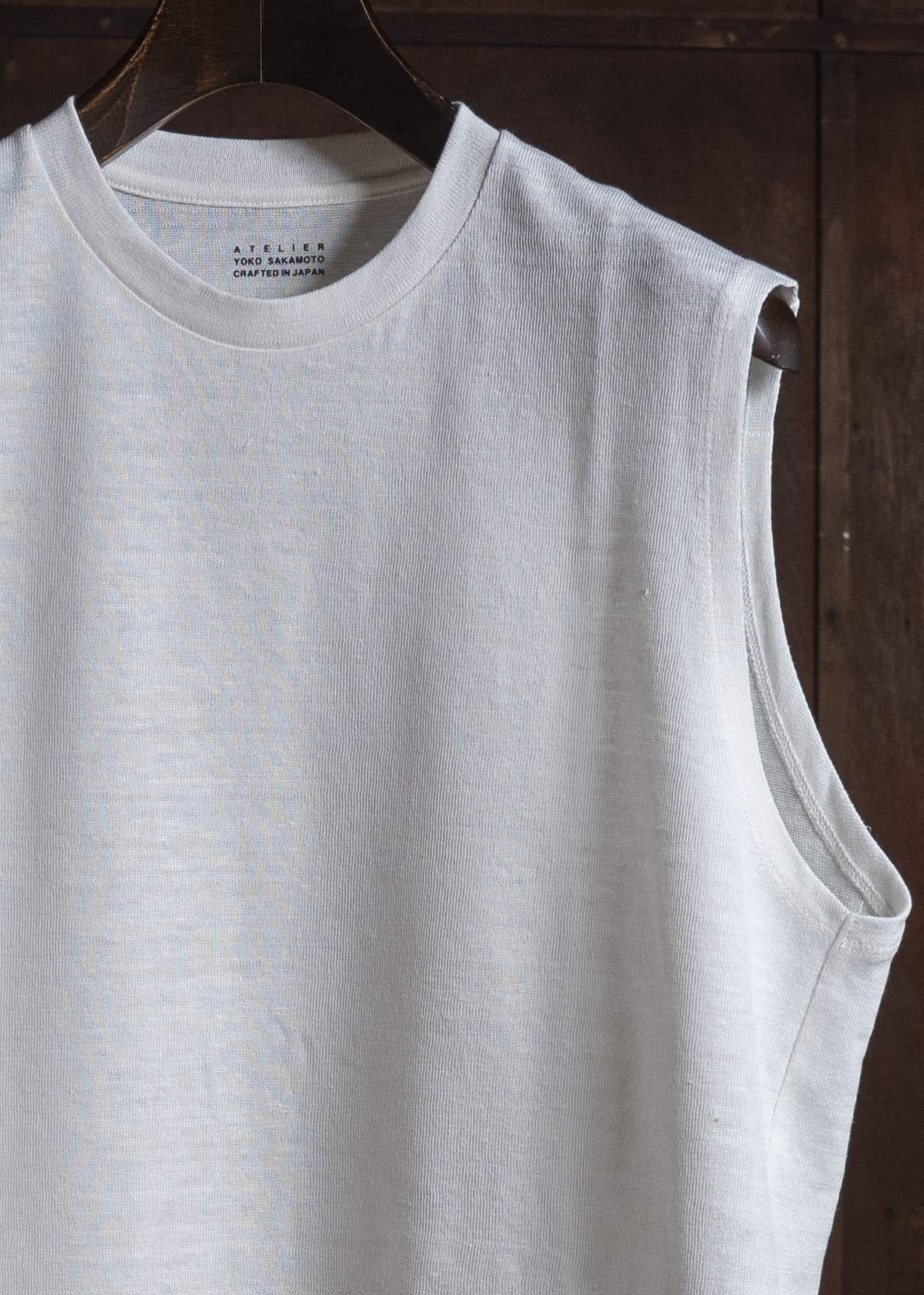 YOKO SAKAMOTO YS-26SS-83-ECRU Sleeveless Top ECRU