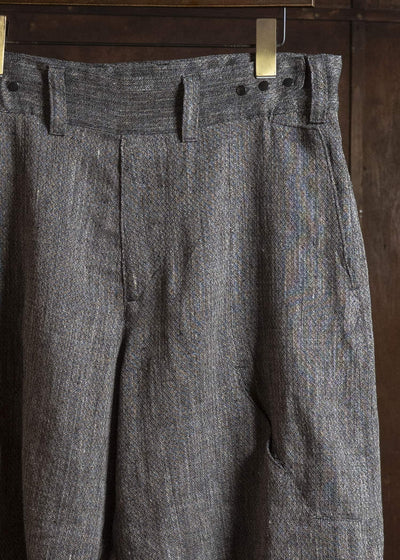 OPPOSE DUALITY OD3015TRS-26SS 6 Pocket Panel Linen Shorts Brown