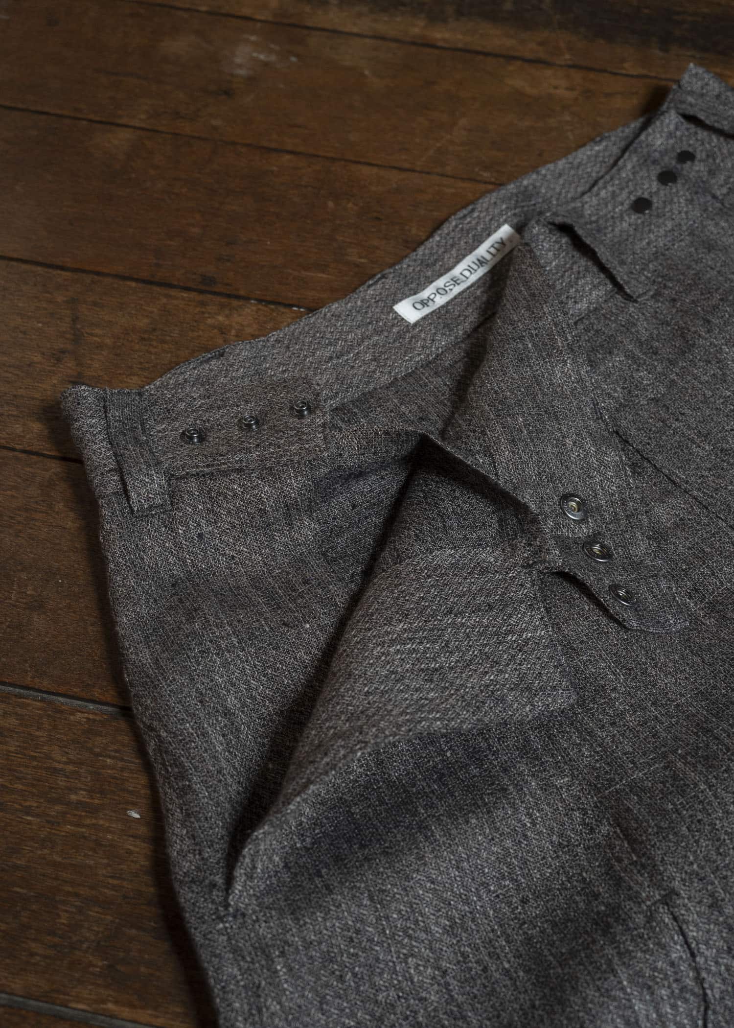 OPPOSE DUALITY OD3015TRS-26SS 6 Pocket Panel Linen Shorts Brown