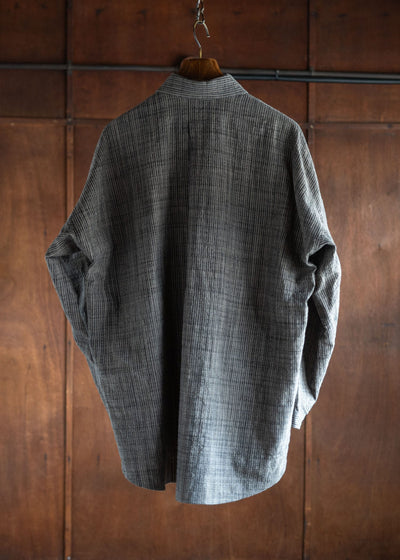 JAN-JAN VAN ESSCHE SHIRT#100 LOOSE DRESS SHIRTCOTTON CLOTH VINTAGE STRIPED