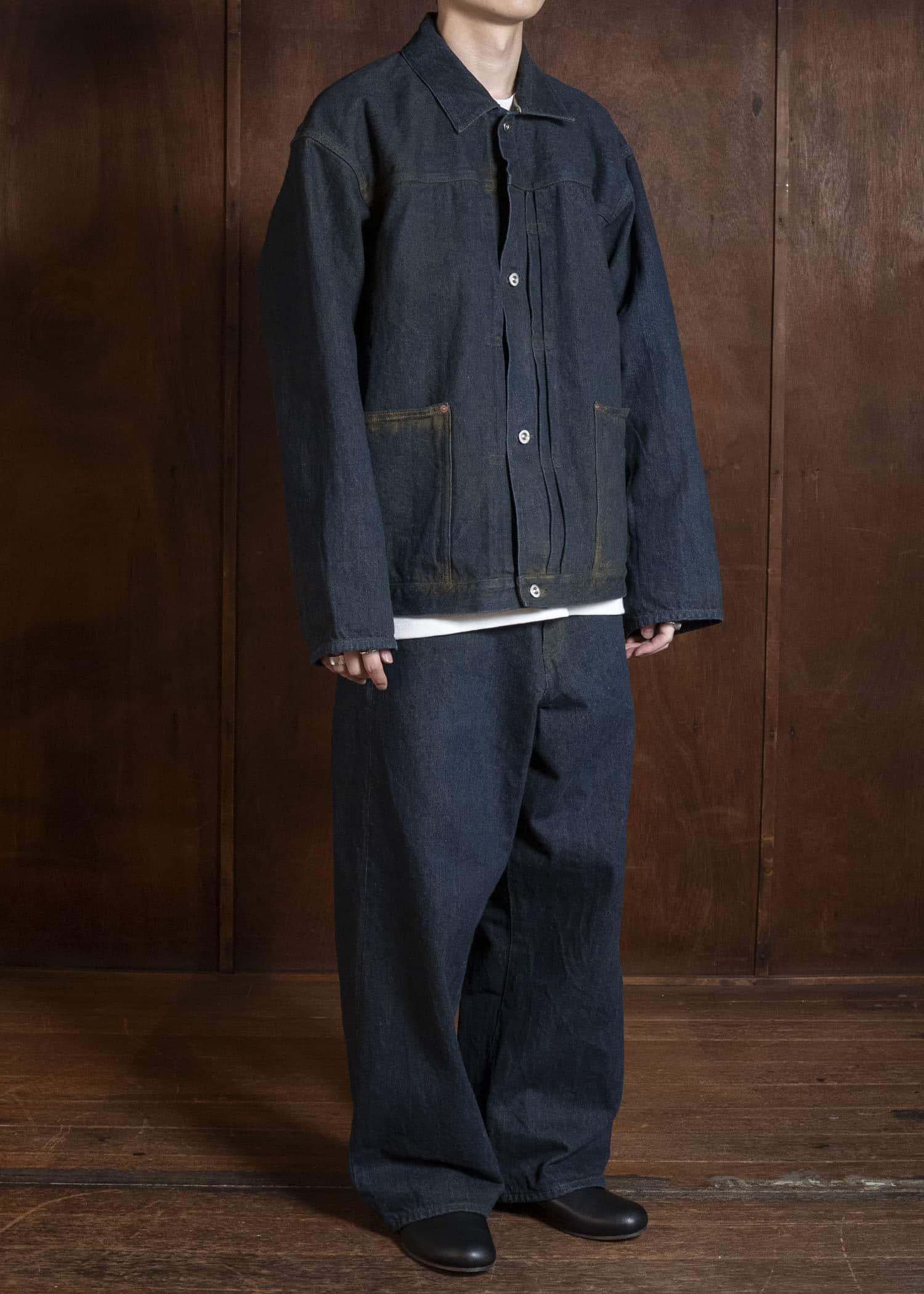 YOKO SAKAMOTO YS-26SS-19-YELLOW O CCHRE 5Pocket Baggy Pants YELLOW O CCHRE