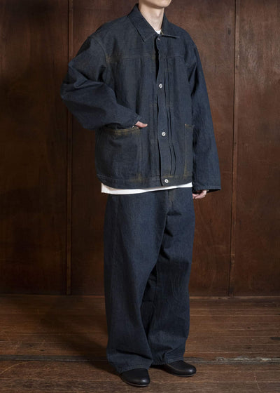 YOKO SAKAMOTO YS-26SS-17-YELLOW O CCHRE Pleats Jacket YELLOW O CCHRE