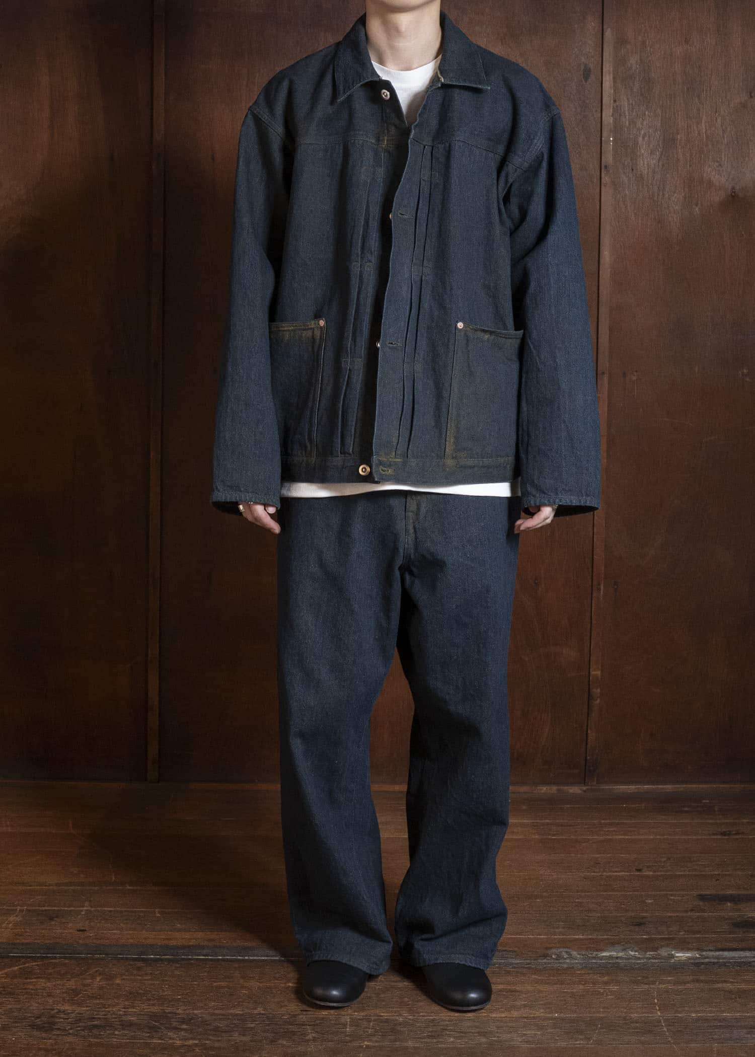YOKO SAKAMOTO YS-26SS-17-YELLOW O CCHRE Pleats Jacket YELLOW O CCHRE