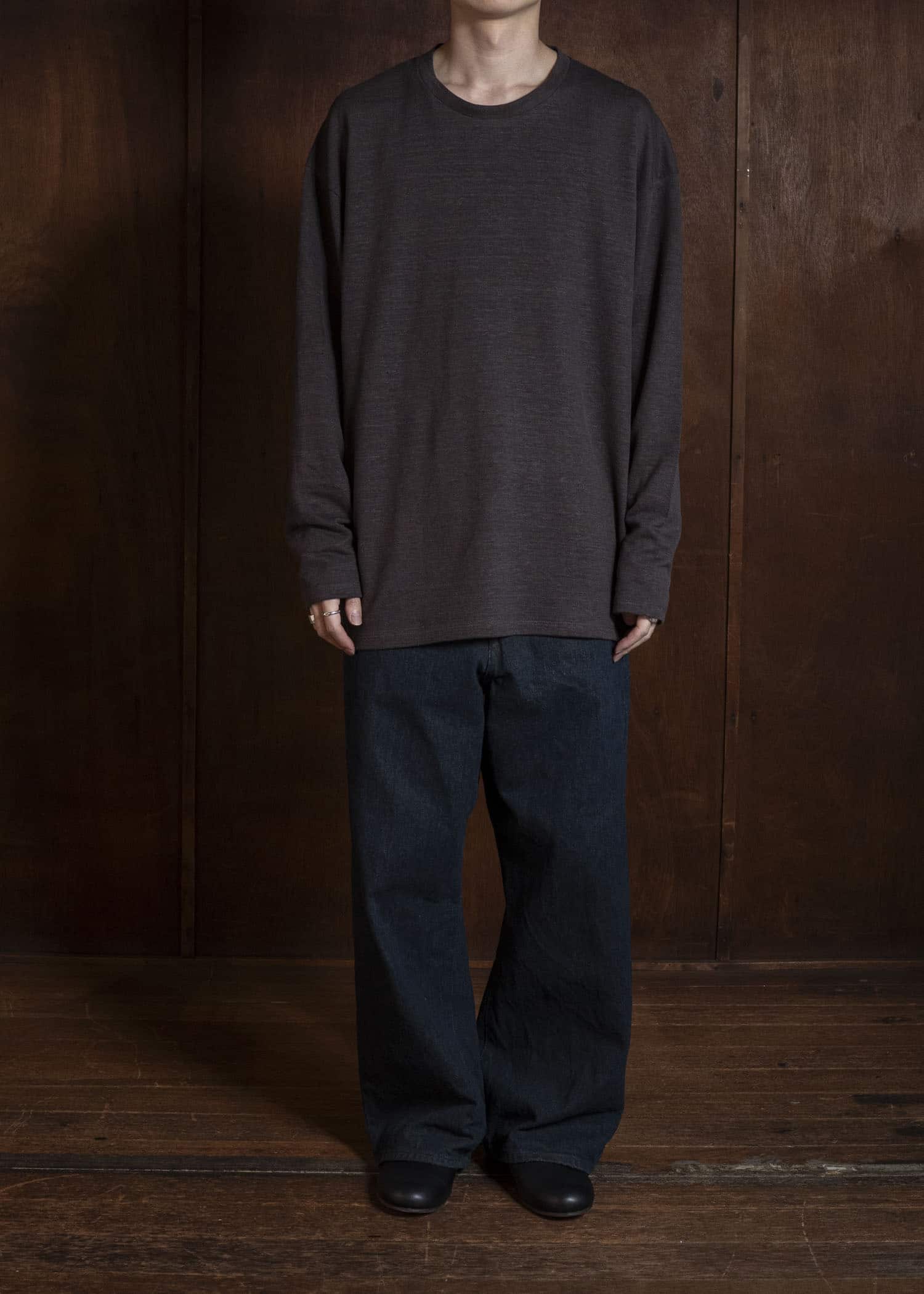 YOKO SAKAMOTO YS-26SS-80-BROWN L/S T-Shirt BROWN