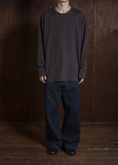 YOKO SAKAMOTO YS-26SS-80-BROWN L/S T-Shirt BROWN