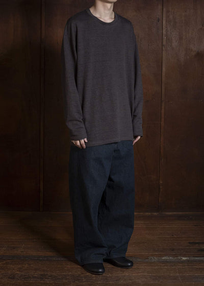 YOKO SAKAMOTO YS-26SS-80-BROWN L/S T-Shirt BROWN