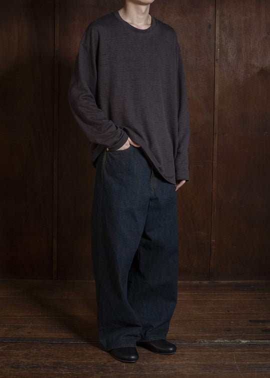 YOKO SAKAMOTO YS-26SS-80-BROWN L/S T-Shirt BROWN