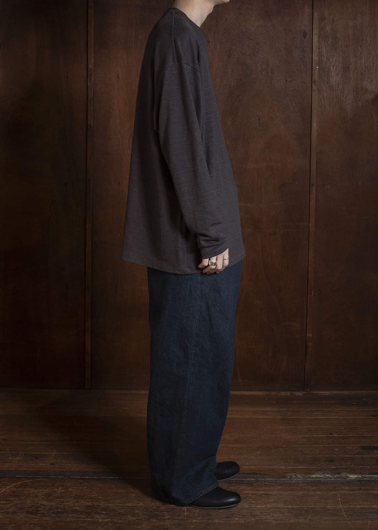 YOKO SAKAMOTO YS-26SS-80-BROWN L/S T-Shirt BROWN