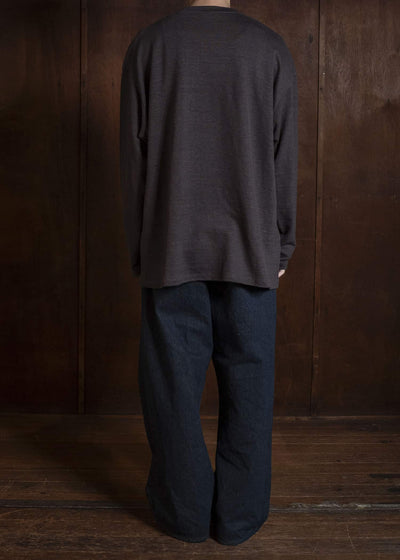 YOKO SAKAMOTO YS-26SS-80-BROWN L/S T-Shirt BROWN