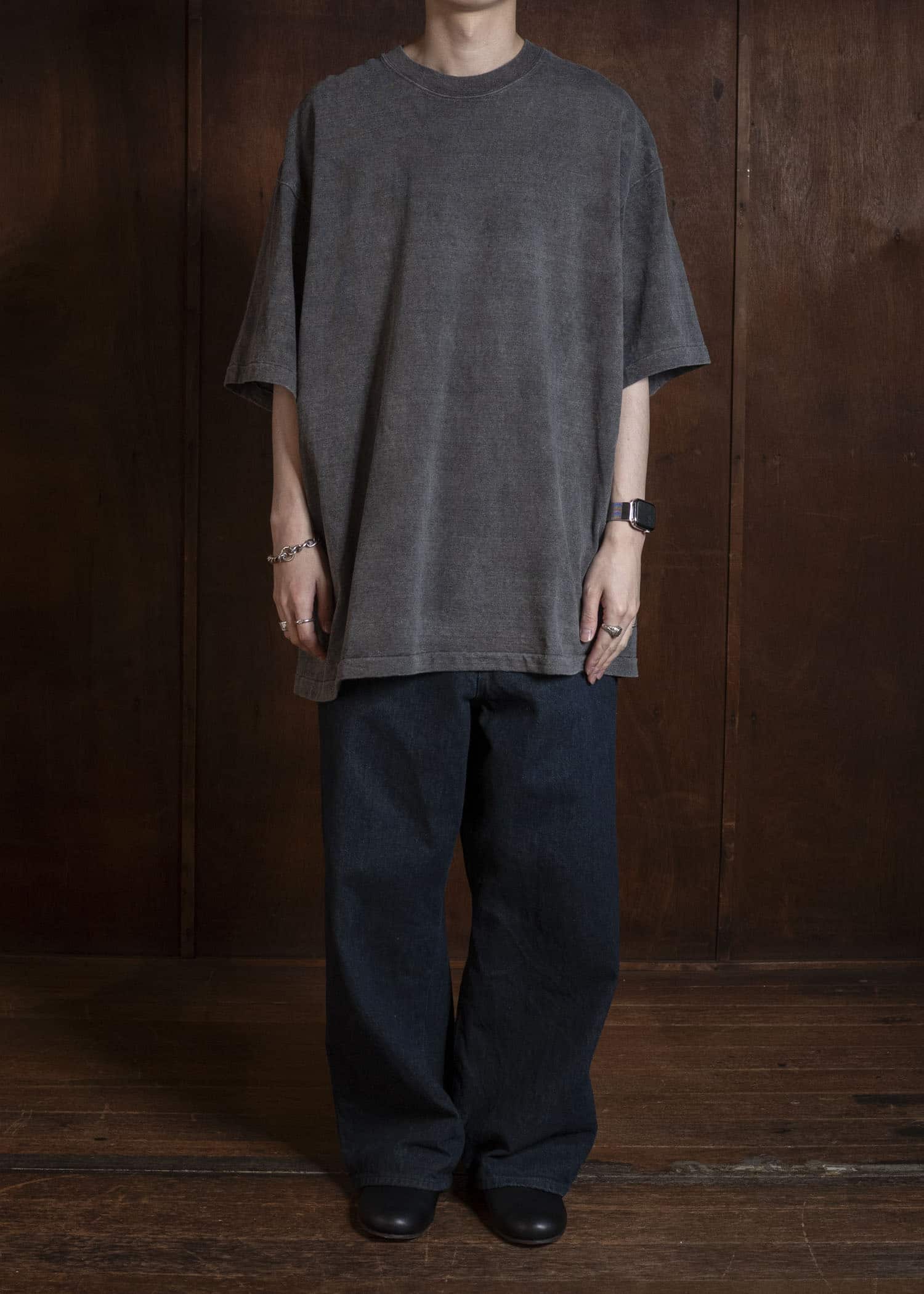 YOKO SAKAMOTO YS-26SS-96-SUMI INK Big Tube T-Shirt SUMI INK