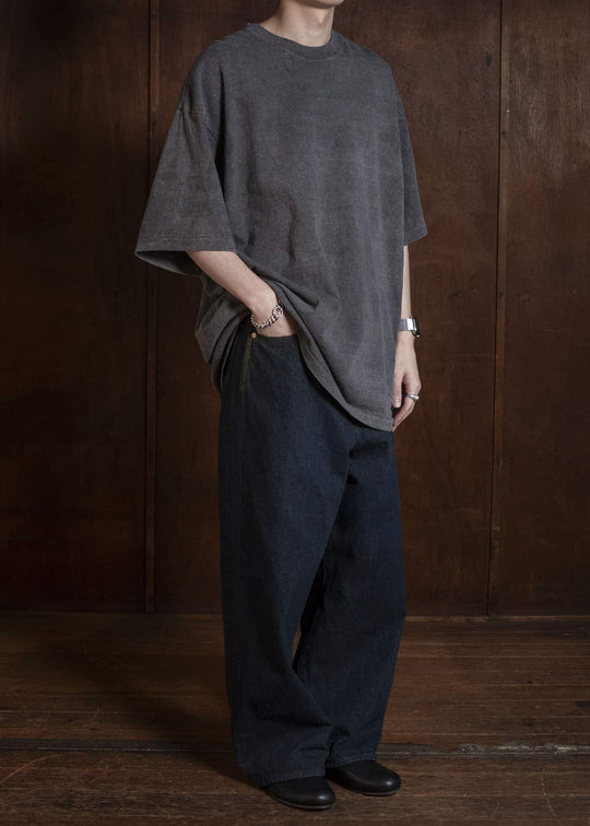 YOKO SAKAMOTO YS-26SS-96-SUMI INK Big Tube T-Shirt SUMI INK