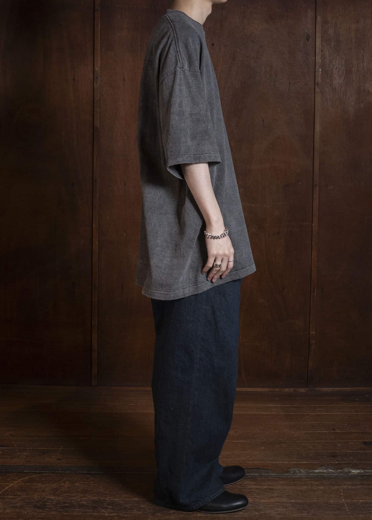 YOKO SAKAMOTO YS-26SS-96-SUMI INK Big Tube T-Shirt SUMI INK