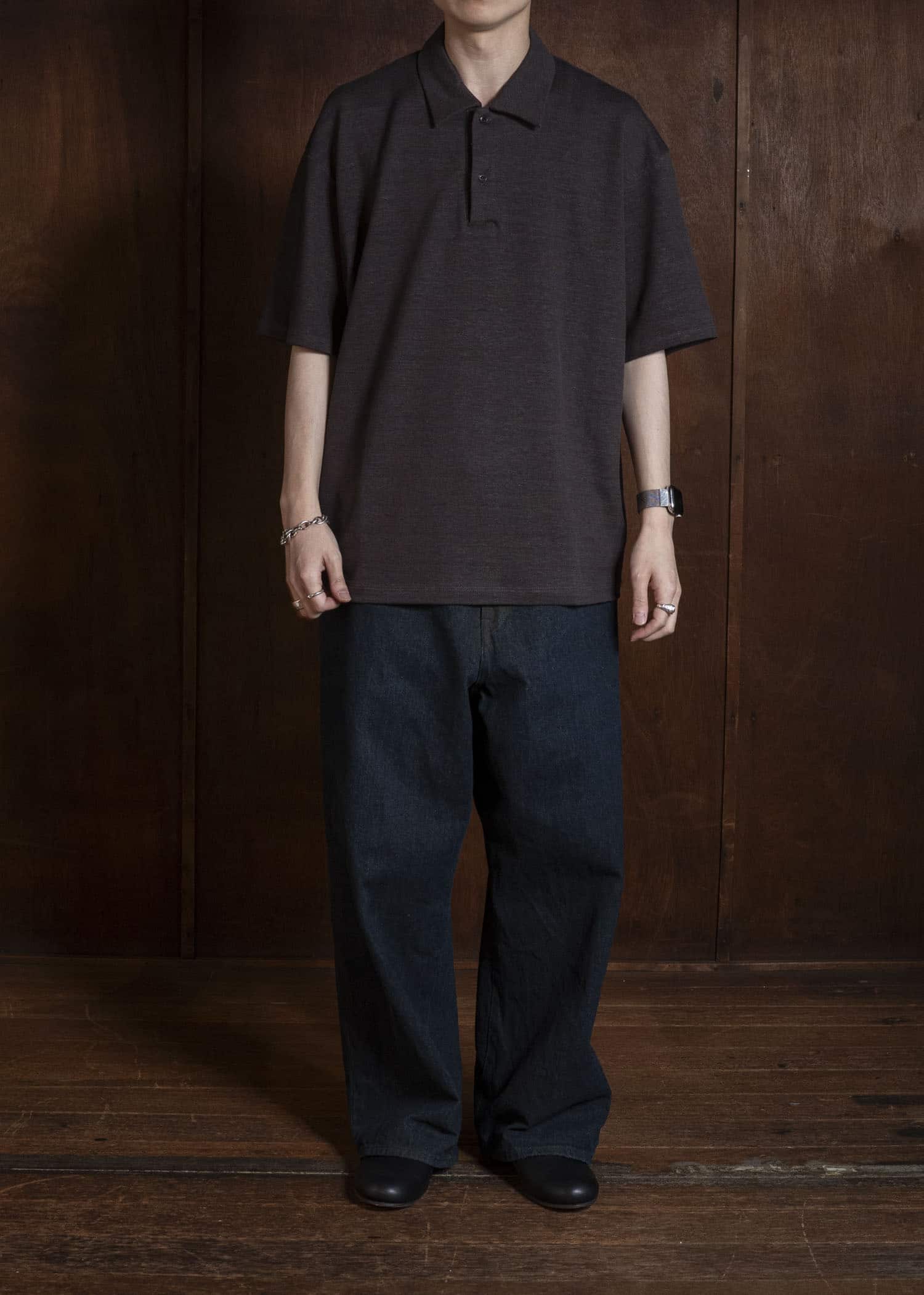 YOKO SAKAMOTO YS-26SS-82-BROWN Polo BROWN