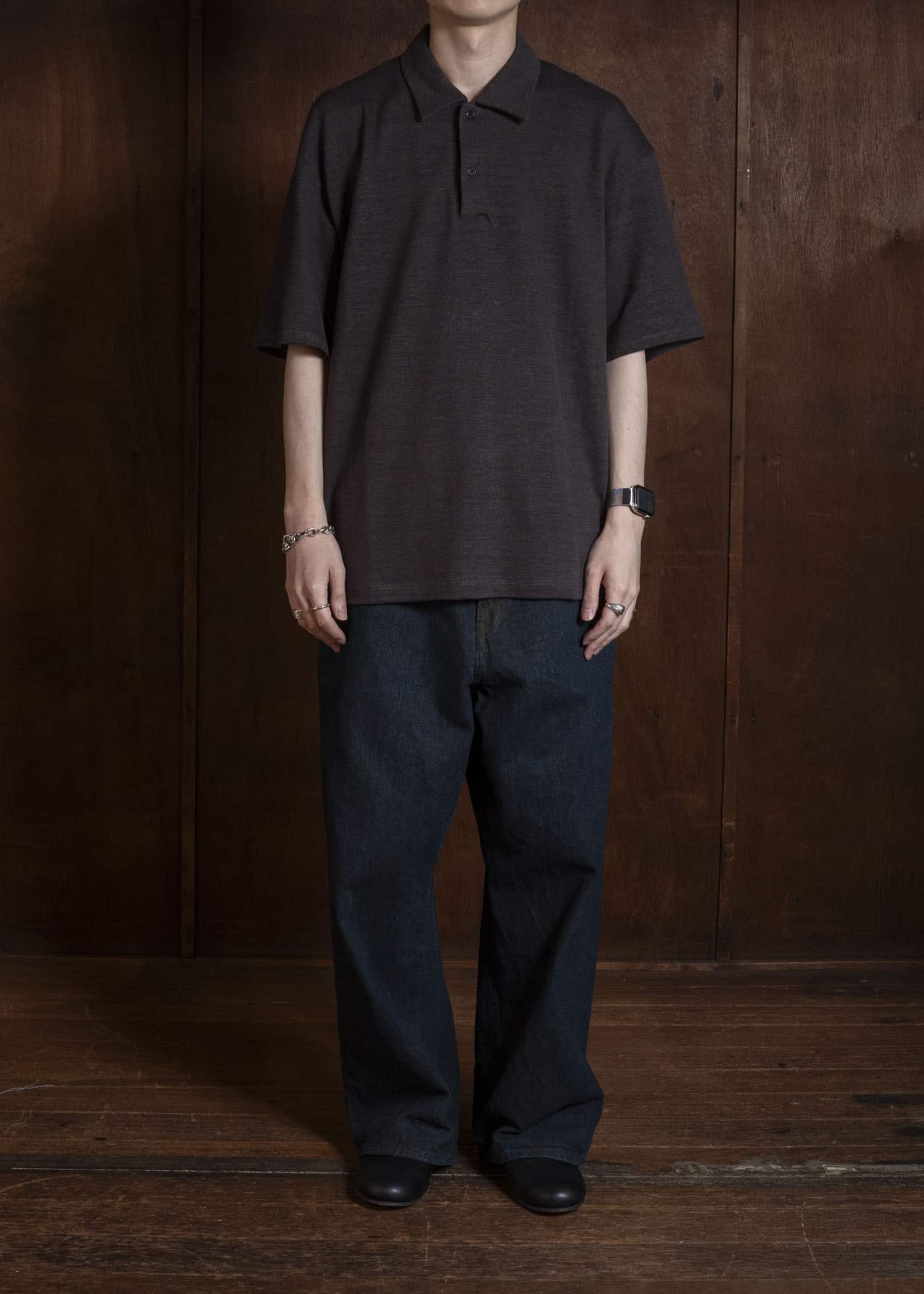 YOKO SAKAMOTO YS-26SS-82-BROWN Polo BROWN