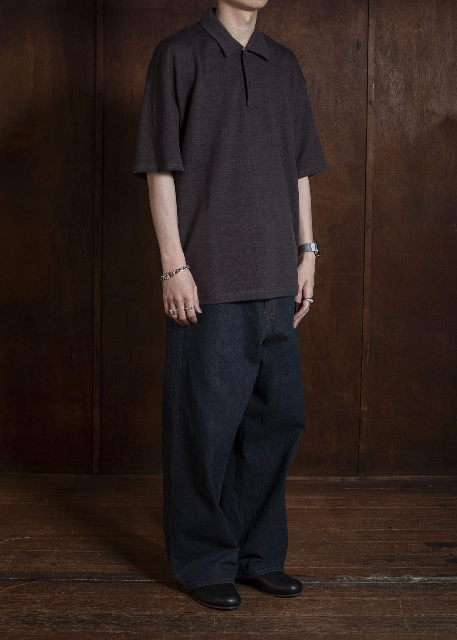 YOKO SAKAMOTO YS-26SS-82-BROWN Polo BROWN