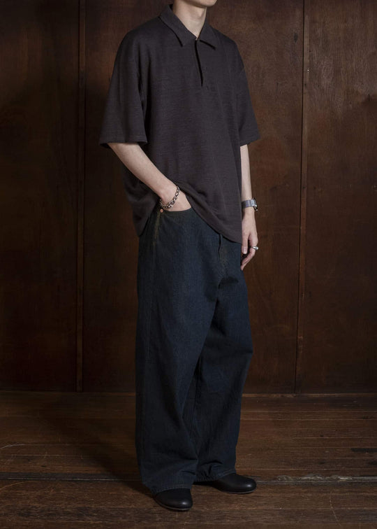 YOKO SAKAMOTO YS-26SS-82-BROWN Polo BROWN