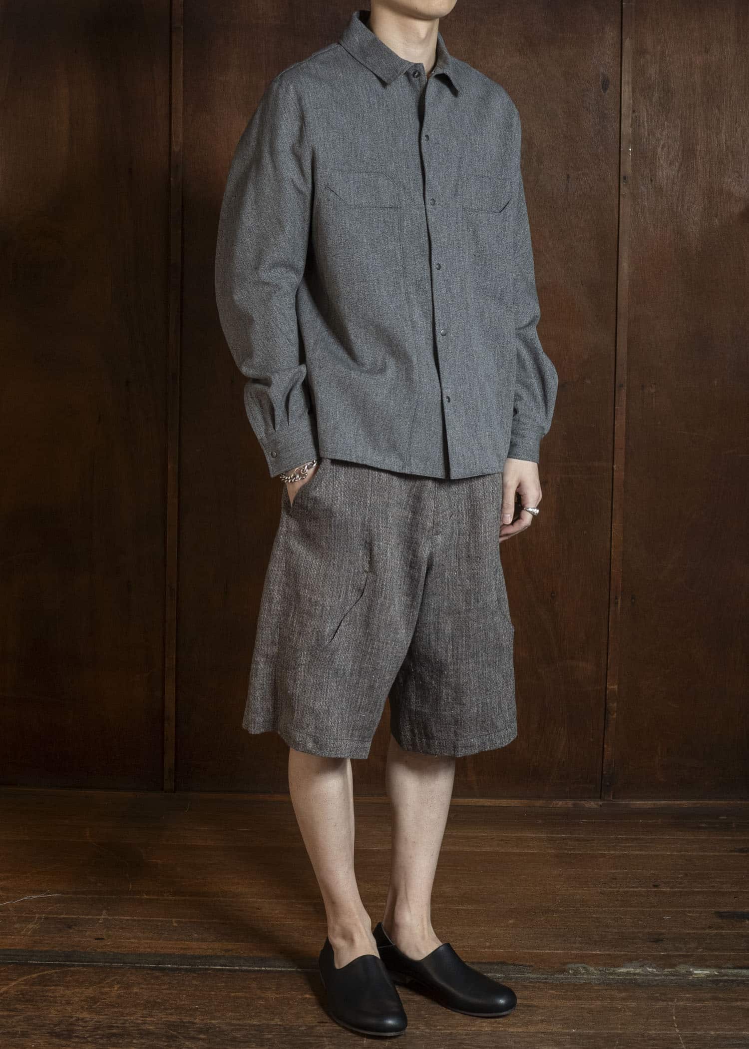 OPPOSE DUALITY OD3015TRS-26SS 6 Pocket Panel Linen Shorts Brown