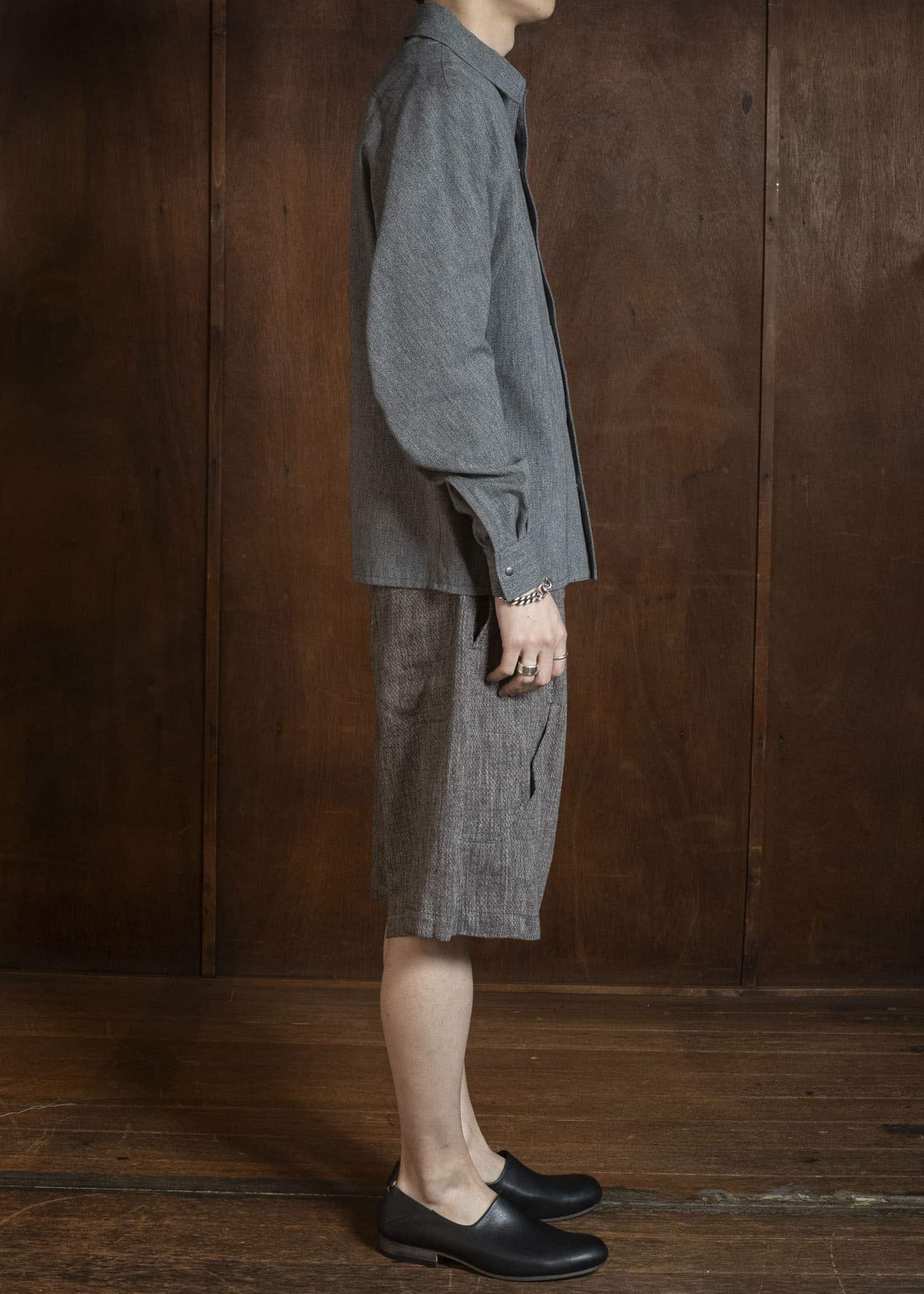OPPOSE DUALITY OD3015TRS-26SS 6 Pocket Panel Linen Shorts Brown