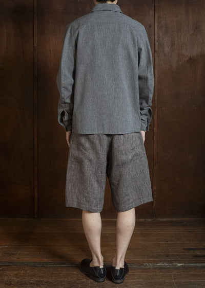 OPPOSE DUALITY OD3015TRS-26SS 6 Pocket Panel Linen Shorts Brown
