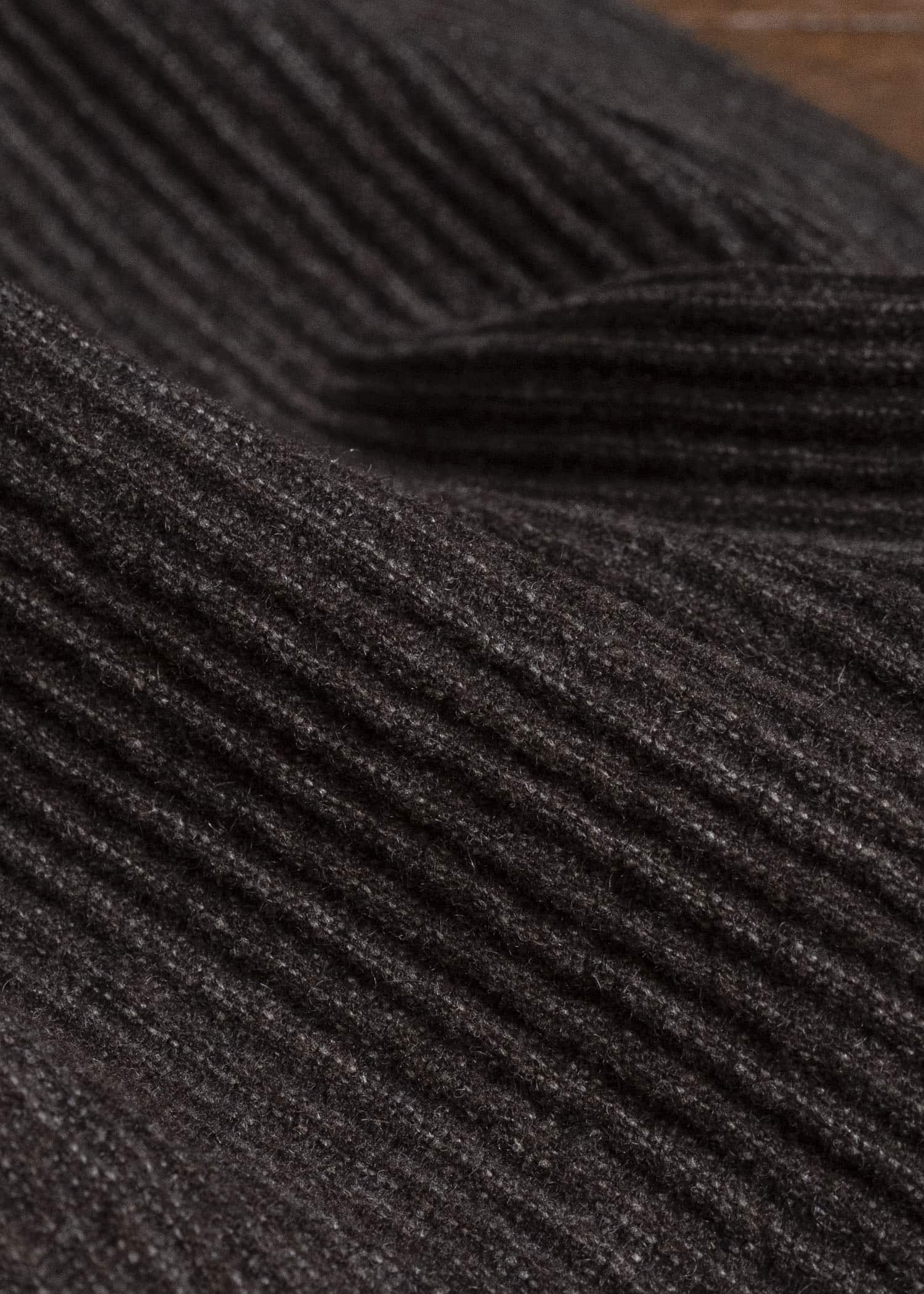 JAN-JAN VAN ESSCHE TROUSERS#93 DOUBLE PLEATED TROUSERS WITH BUTTONSYSTEM AT HEM Yak Linen Cotton | Brown Striped