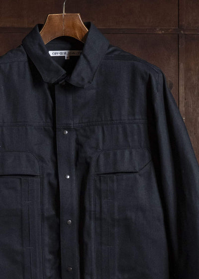 OPPOSE DUALITY OD1001JKT-26AW 6 Pocket Panel Denim JKT Black