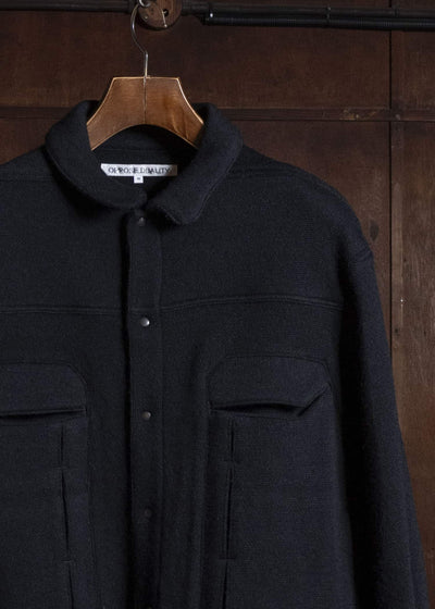 OPPOSE DUALITY OD1002JKT-26AW 6 Pocket Panel Knit JKT Black
