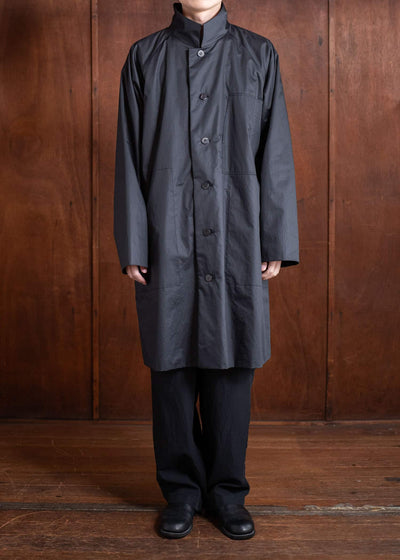 Jurgen Lehl Balmacaan Coat Black J0551FJM052