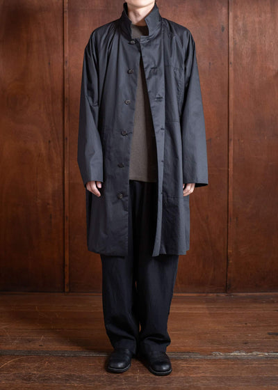 Jurgen Lehl Balmacaan Coat Black J0551FJM052