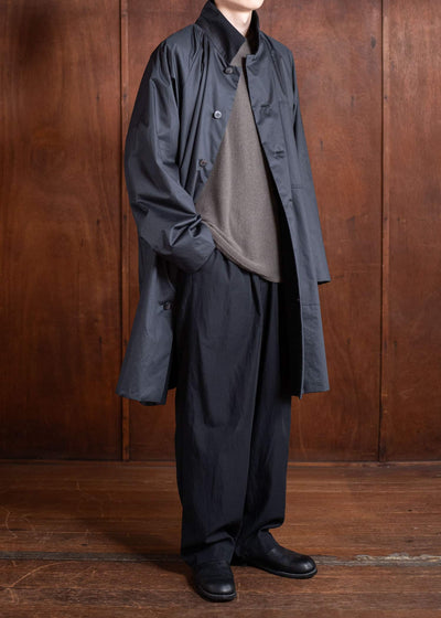 Jurgen Lehl Balmacaan Coat Black J0551FJM052