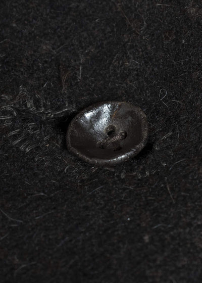 Gathering Textiles Farmer Coat Handwoven, Handfelted Yak And Sheep, Wool, Black Brown FAC01-WL-BB