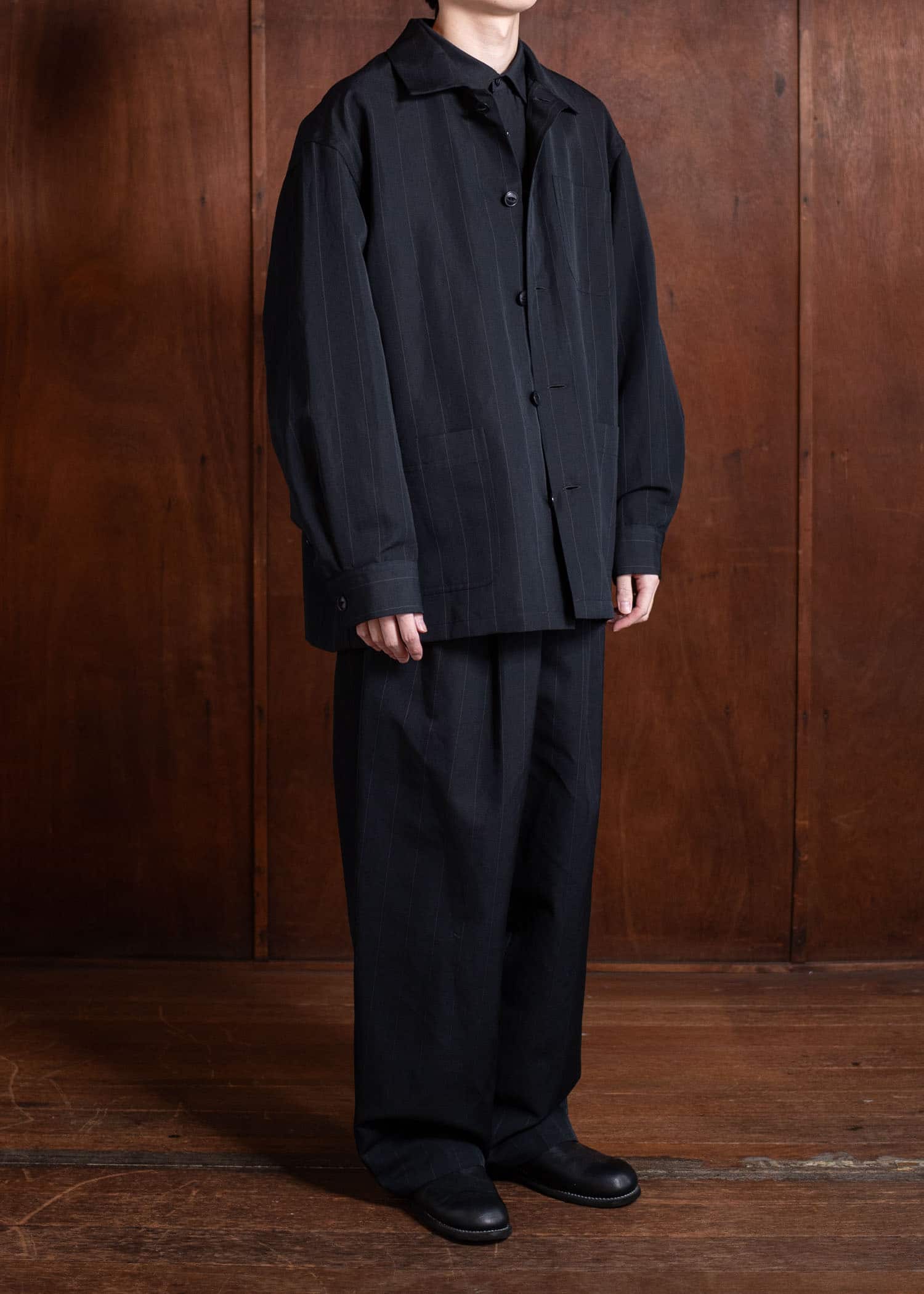 YOKO SAKAMOTO Work ShirtYS-25SS-40-BLACK