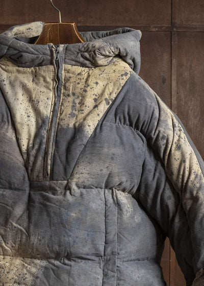 Gathering Textiles Fisherman Puffer Linen Ramie Plant Dyed Military Green FSP01-LR-KG