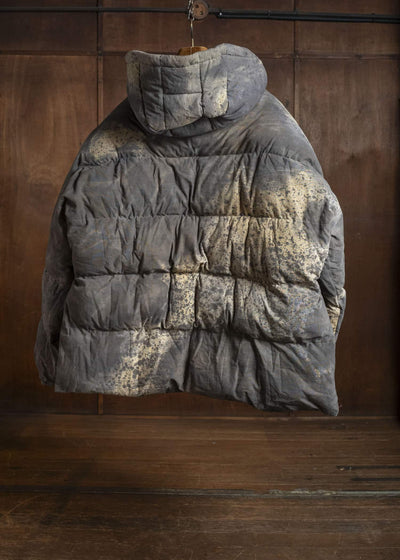 Gathering Textiles Fisherman Puffer Linen Ramie Plant Dyed Military Green FSP01-LR-KG