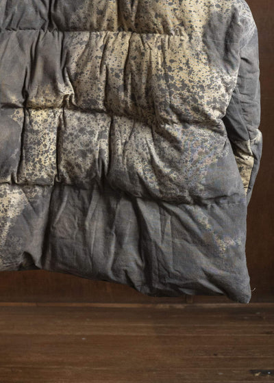 Gathering Textiles Fisherman Puffer Linen Ramie Plant Dyed Military Green FSP01-LR-KG