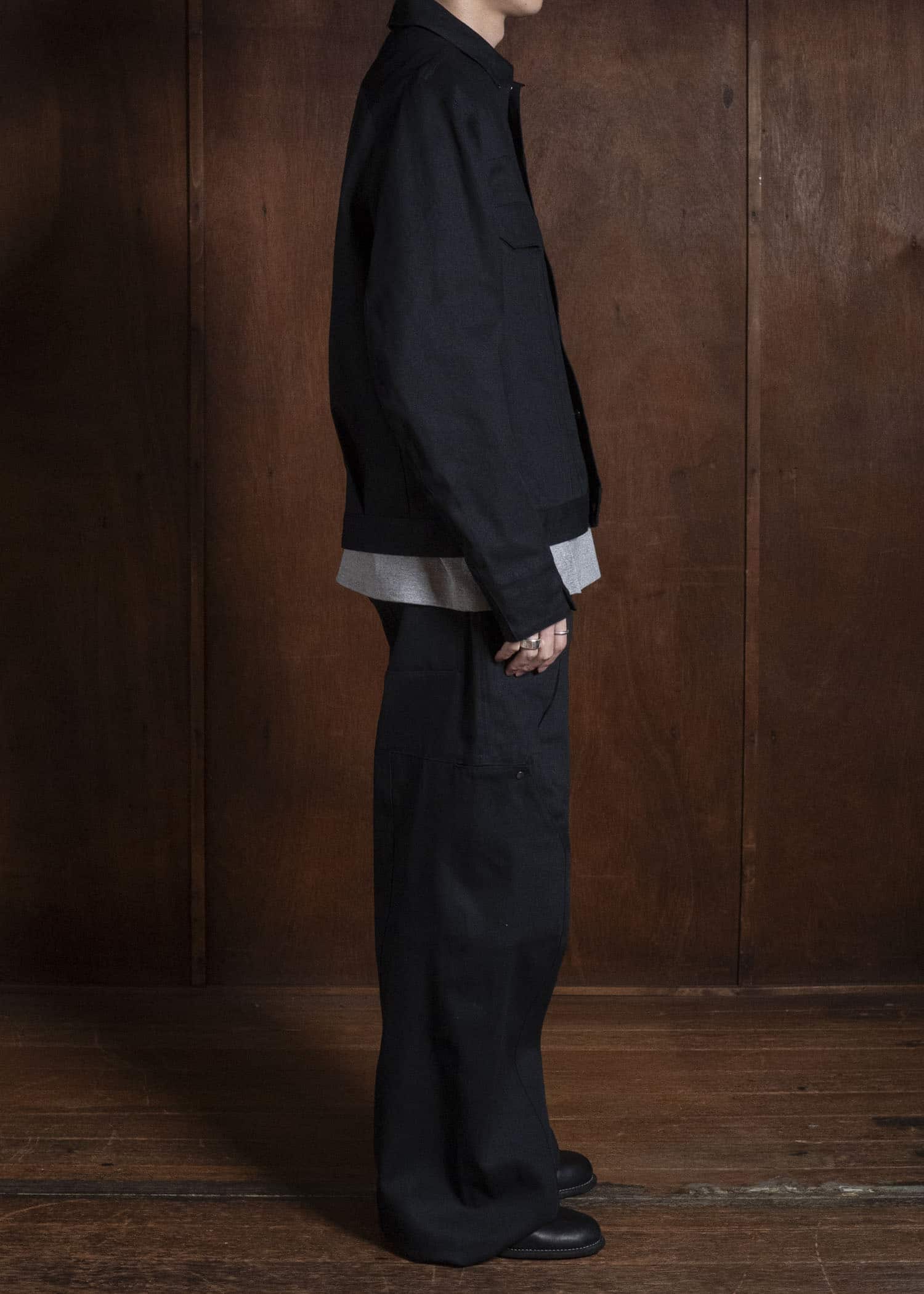 OPPOSE DUALITY OD3001TRS-26AW 8 Pocket Panel Wide Denim TRS Black