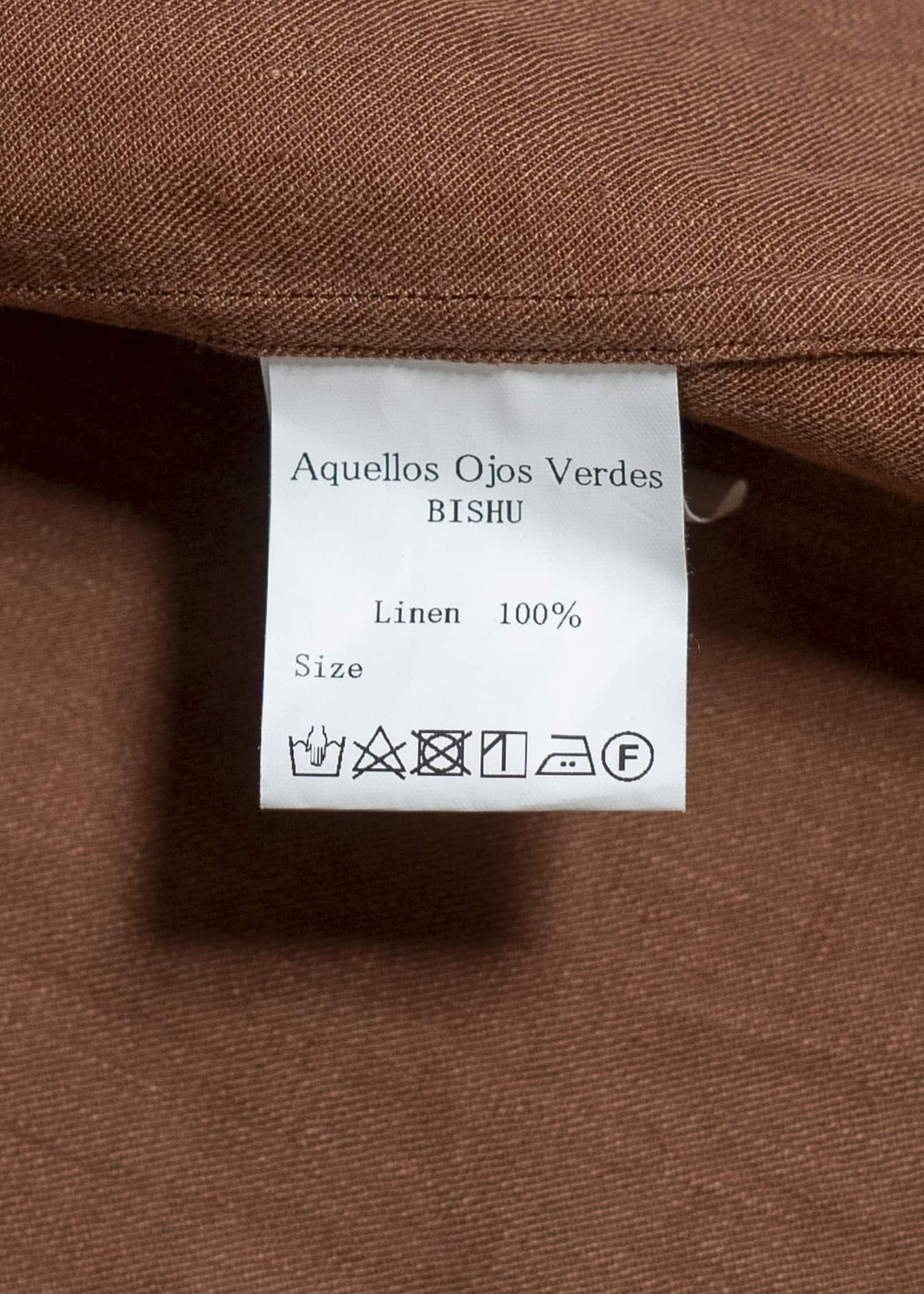 Aquellos Ojos Verdes BISHU KAKISHIBU LINEN SHIRT