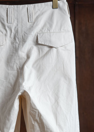 amachi. Double Knee Cargo Pants -Heavy Weight Off White AY00-6-5-Off White