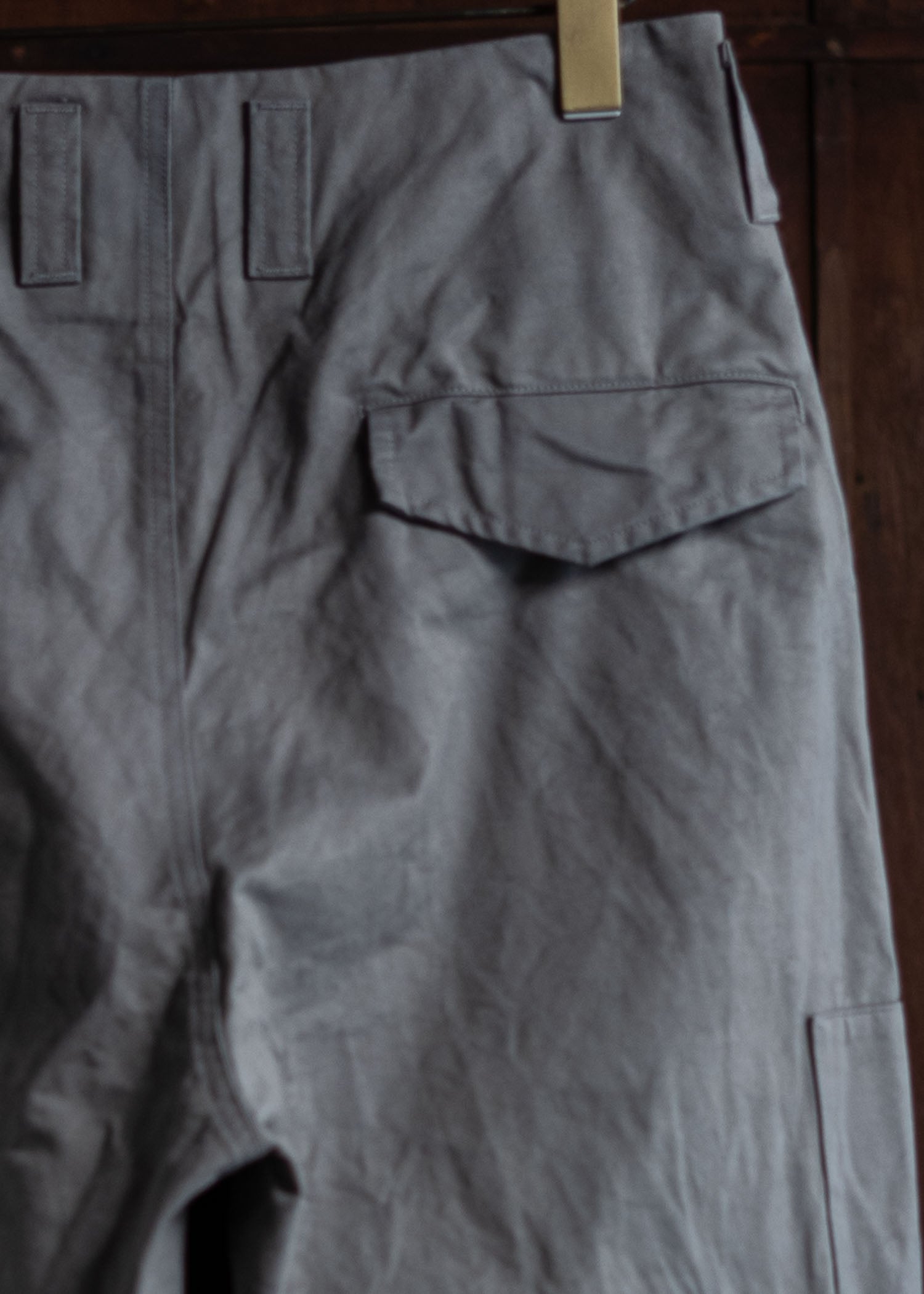 amachi. Double Knee Cargo Pants -Heavy Weight Stone Gray AY00-6-5-Stone Gray