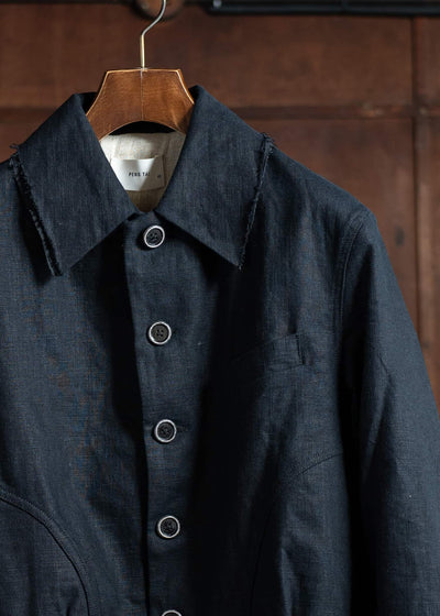 Peng Tai PTS25M10-2 Semi-Denim Jacket BLACK