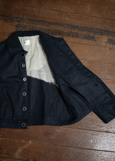 Peng Tai PTS25M10-2 Semi-Denim Jacket BLACK